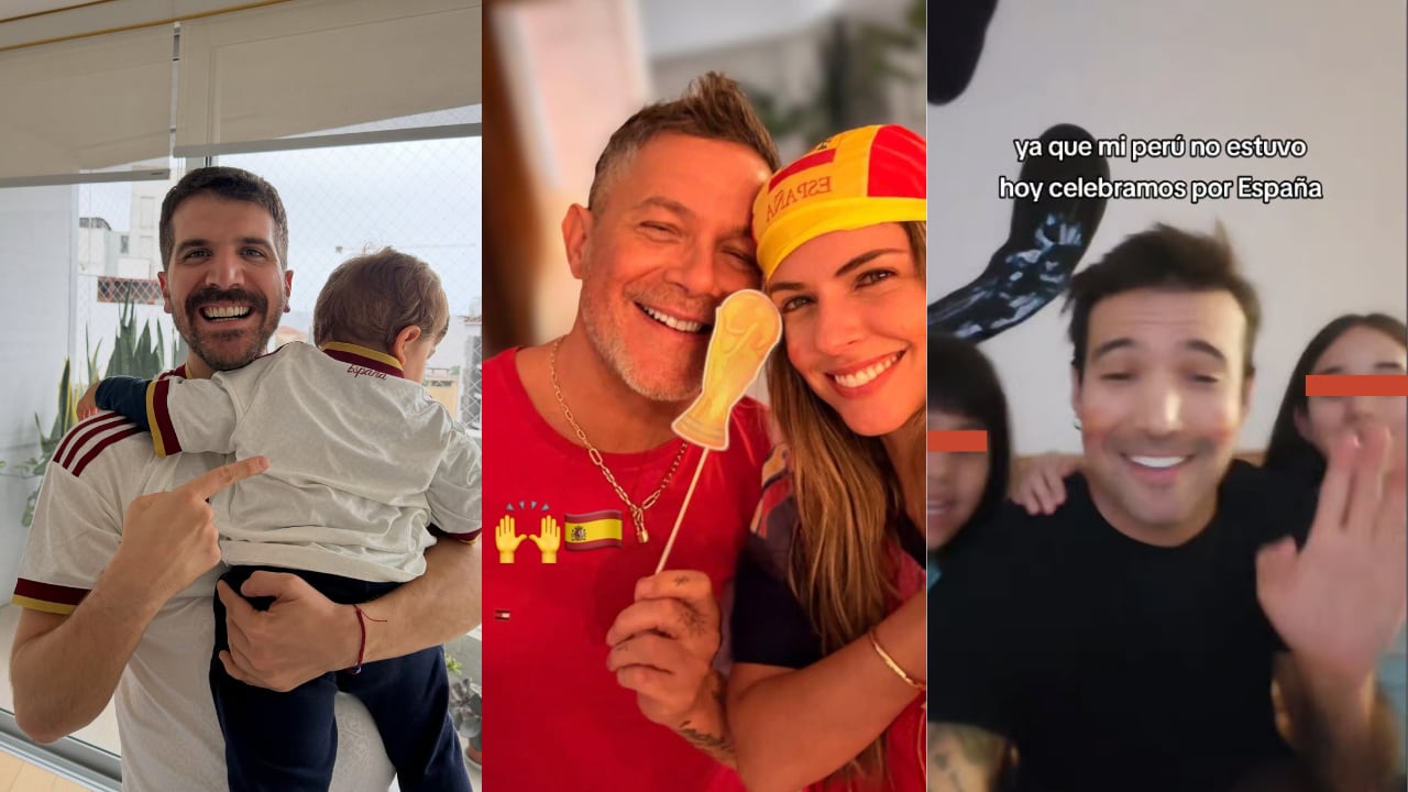 Stephanie Cayo y Alejandro Sanz celebran juntos el título de España en el Mundial 2026: José Peláez y Ezio Oliva también apoyaron a 'La Roja'