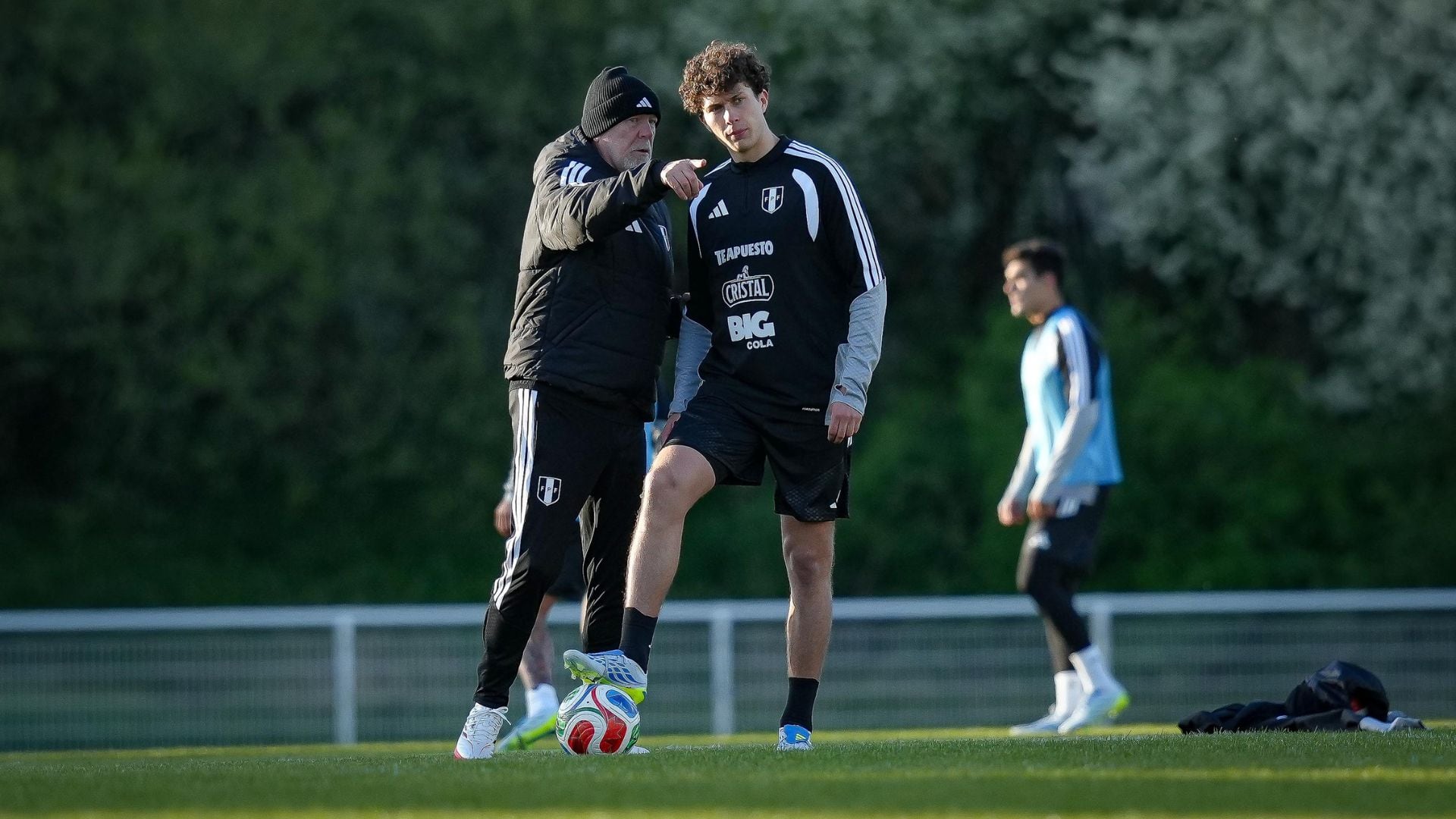 Mano Menezes apostaría por Fabio Gruber para que forme pareja de defensa con Miguel Araujo ante Honduras. - créditos: FPF