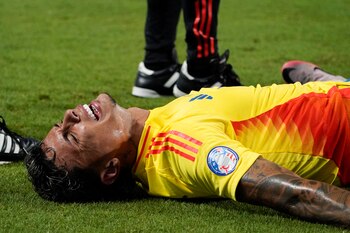 Richard Ríos salió lesionado en