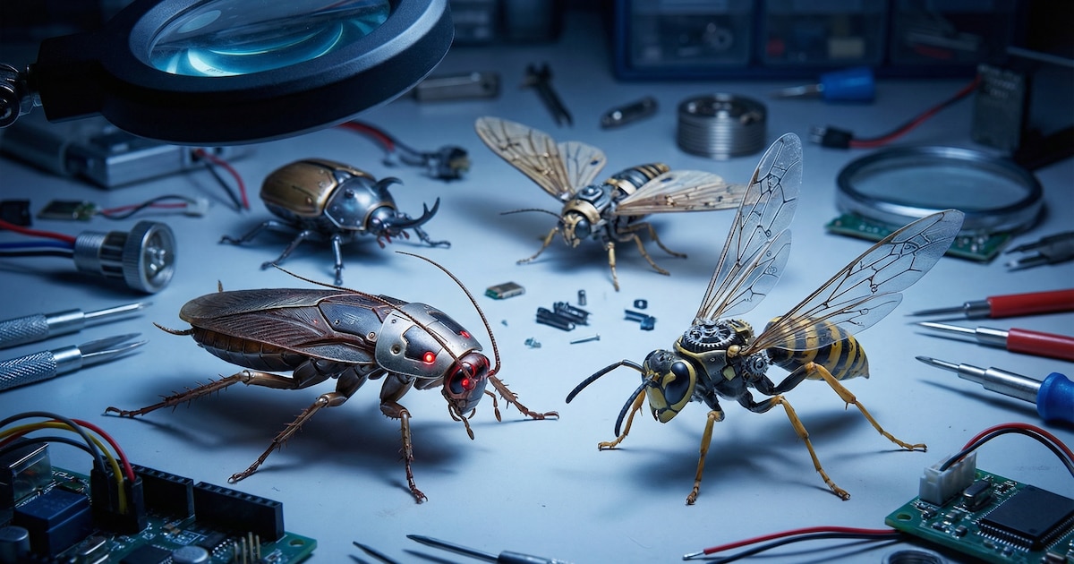 Insectos cyborg, desde cucarachas a avispas: para qué se utilizan estos pequeños robots