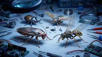 Insectos cyborg, desde cucarachas a
