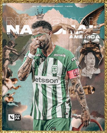 Así presentó el partido el cuadro Verdolaga - crédito @nacionaloficial / X