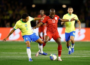 Enner Valencia, goleador de Ecuador, no tuvo un gran partido ante Brasil por Eliminatorias 2026. - créditos: REUTERS/Rodolfo Buhrer