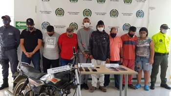 Captura de 8 presuntos integrantes