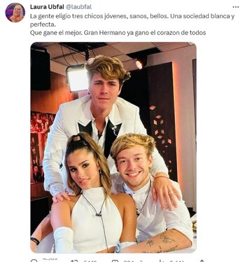 El tuit que publicó Laura
