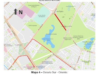 Desvíos señalizados y apoyo de la Policía de Tránsito facilitarán los desplazamientos en las inmediaciones del Festival Popular al Parque - crédito Secretaría de Movilidad
