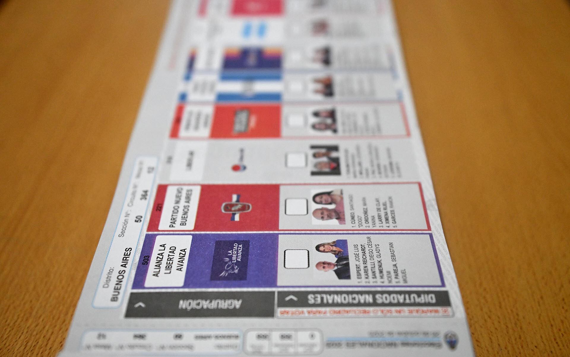 La lista que se usará para votar el 26 de octubre (foto Marcos Gómez)