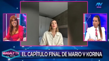 Korina Rivadeneira cuenta quién terminó su relación con Mario Hart y revela el duro punto de quiebre. Captura: Magaly TV La Firme.