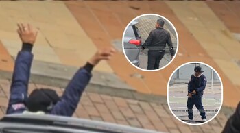 Un escolta amenazó al sujeto