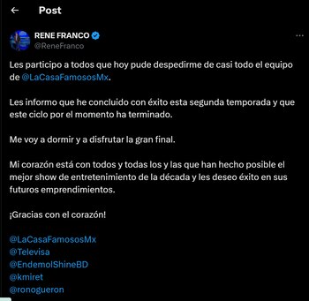 La finalización del contrato de