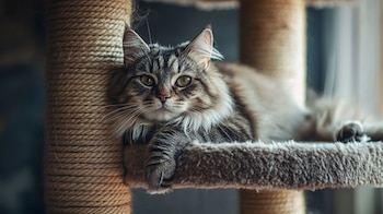 Los postes rascadores ayudaran a