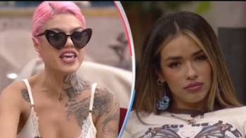 La modelo peruana estuvo con