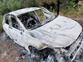 La Justicia investiga si el incendio del vehículo fue provocado para ocultar pruebas del presunto homicidio (Gentileza)