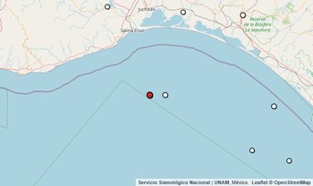 Temblor reportado en Oaxaca.
(SSN)