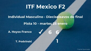 El tenista Alejandro Hoyos Franco