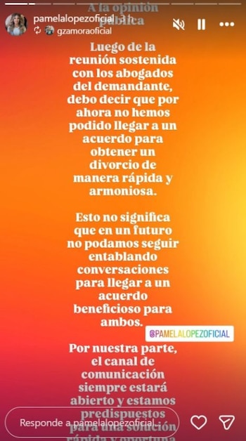 El divorcio entre Pamela López