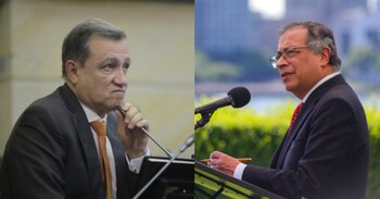 Ernesto Macías aseguró que los futbolistas de la selección Colombia no son delincuentes luego de que Gustavo Petro los comparara con la primera línea - crédito Joel González/Presidencia y Sergio Acero/Colprensa