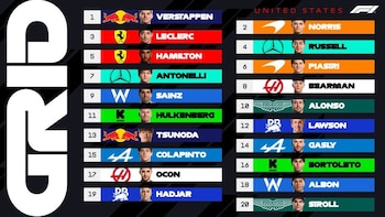 La grilla de salida del