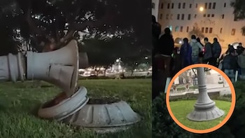 Poste ornamental de la plaza