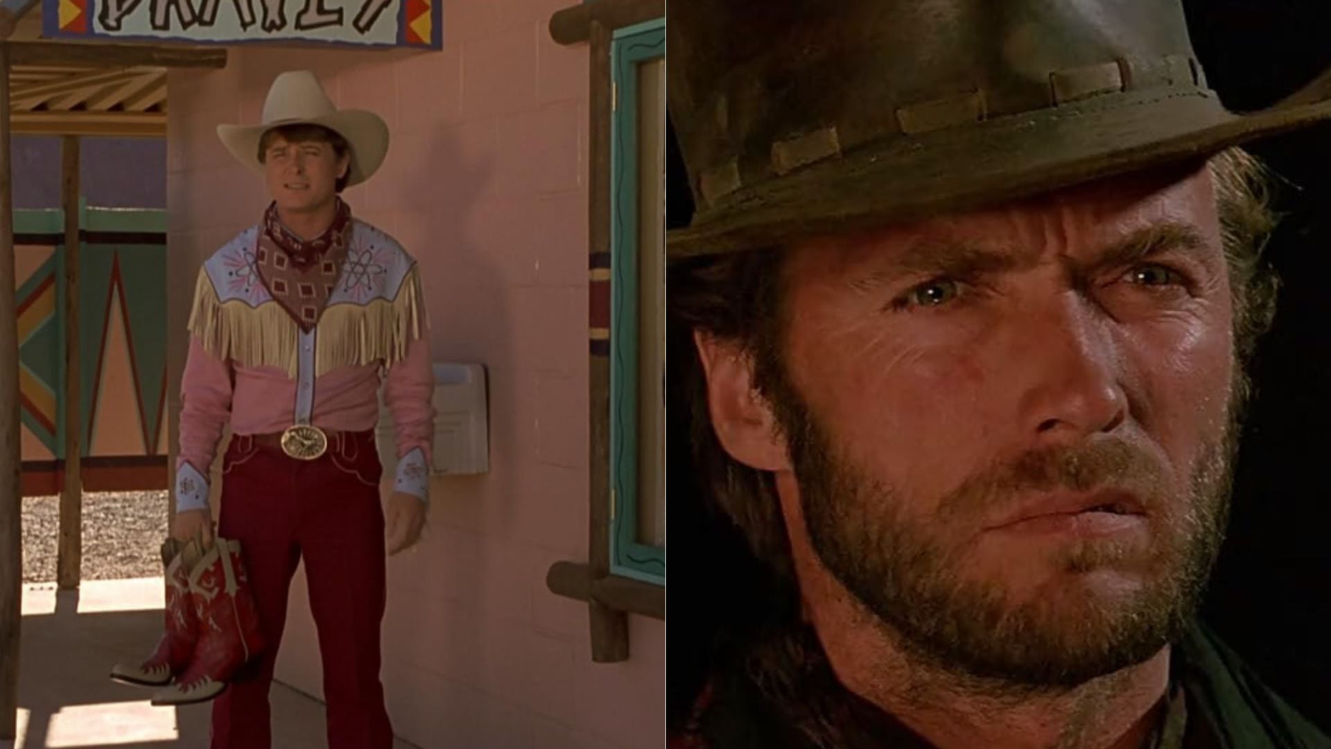 Marty McFly adopta el nombre de Clint Eastwood en el lejano Oeste, pero el verdadero homenaje se esconde en una escena clave de la trama (foto: Captura/IMDb)