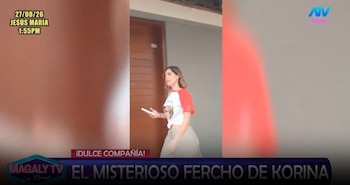 Magaly TV identifica a Enmanuel Parrado, el hombre que maneja la camioneta de Korina Rivadeneira. Captura: Magaly TV La Firme.