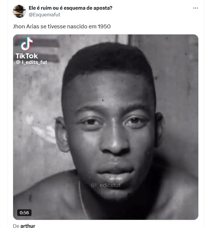 Más memes de Jhon Arias y Pelé - crédito redes sociales