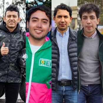 Montaje realizado por Infobae Colombia con los influencers que llegaron al Concejo de Bogotá
