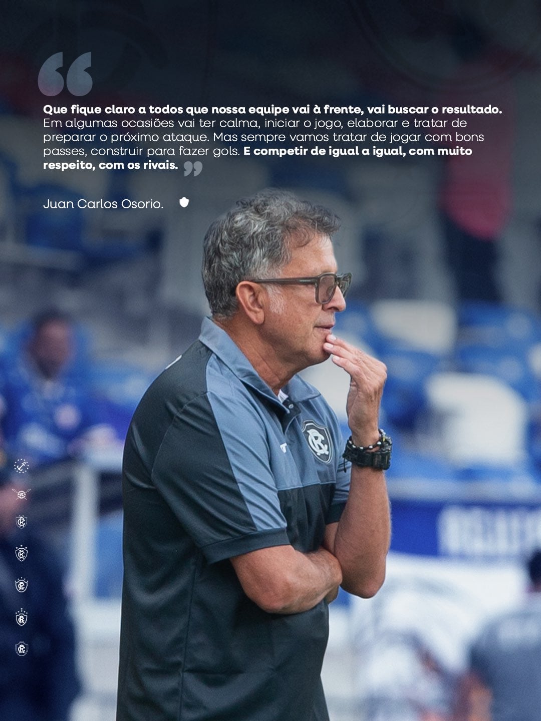 Juan Carlos Osorio ha expresado su felicidad por volver a dirigir en el fútbol brasileño - crédito Club do Remo