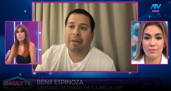 Naldy Saldaña contradice versión del abogado de Óscar Custodio: "Yo le dije que iba a denunciar". Captura: Magaly TV La Firme.