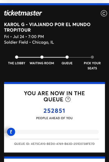 Karol G tuvo una demanda de más de 250 mil personas para su show en Chicago - crédito captura de pantalla @ColombiaKarolG/ X