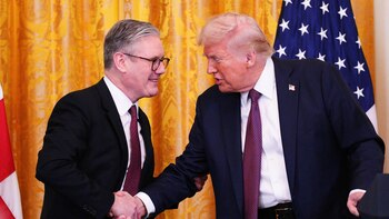 Keir Starmer y Donald Trump