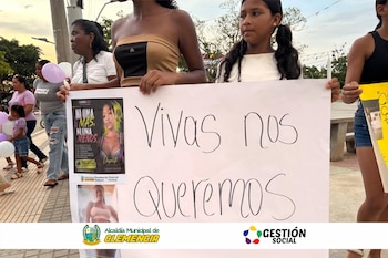 La ciudadanía está a la espera de que las autoridades capturen al agresor - crédito Alcaldía De Clemencia / Facebook