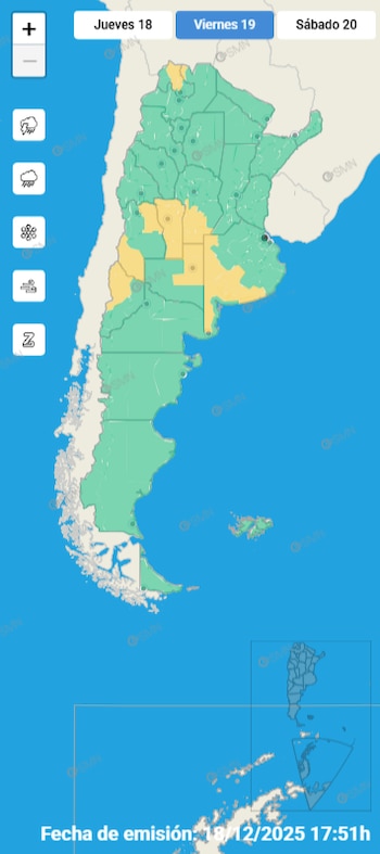 Un sistema frontal frío provocará