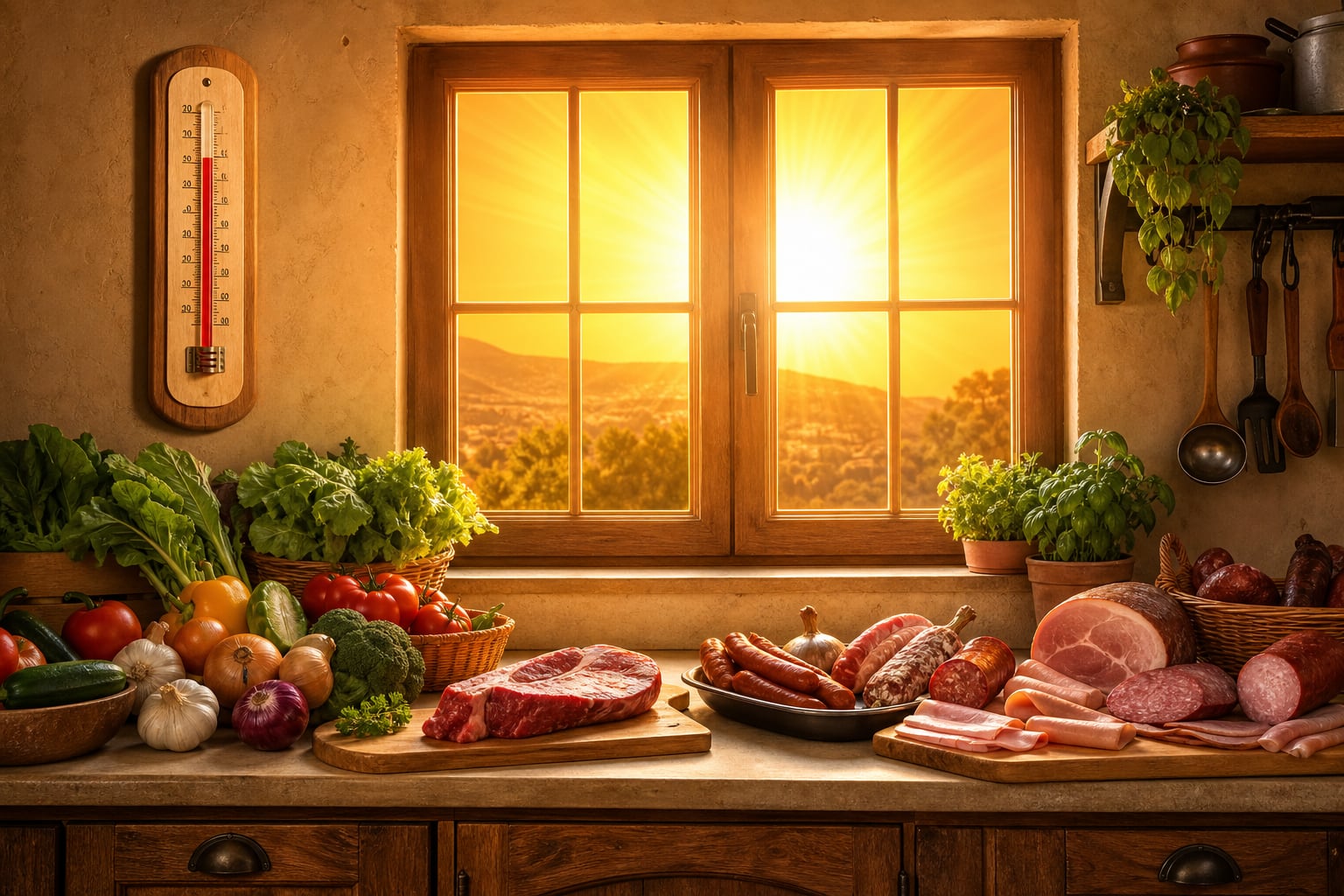 Las altas temperaturas pueden acelerar la reproducción de microorganismos y reducir considerablemente la vida útil de carnes, vegetales y otros alimentos frescos. (Imagen Ilustrativa Infobae)