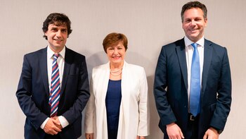 Hernán Lacunza, Kristalina Georgieva y