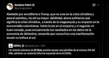 Gustavo Petro - crédito @petrogustavo/X