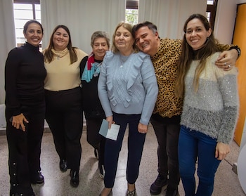 Delia Gelin, se recibió a los 75 años