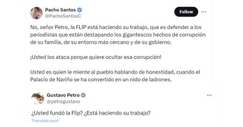 Francisco Santos y Gustavo Petro