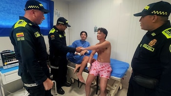 Los jóvenes habían desparecido en la tarde del domingo 28 de junio - crédito Policía Nacional