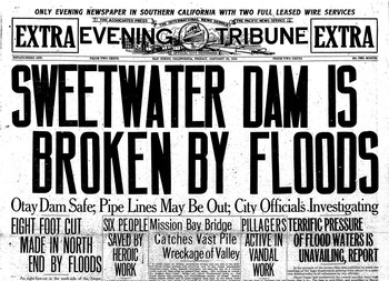 Portada del Evening Tribune del