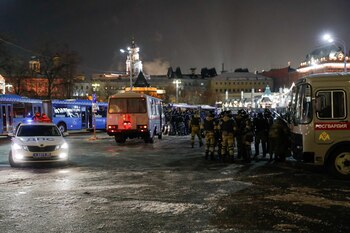 La policía rusa se movilizó rápidamente para evitar nuevas manifestaciones contra Vladimir Putin (REUTERS/Evgenia Novozhenina)