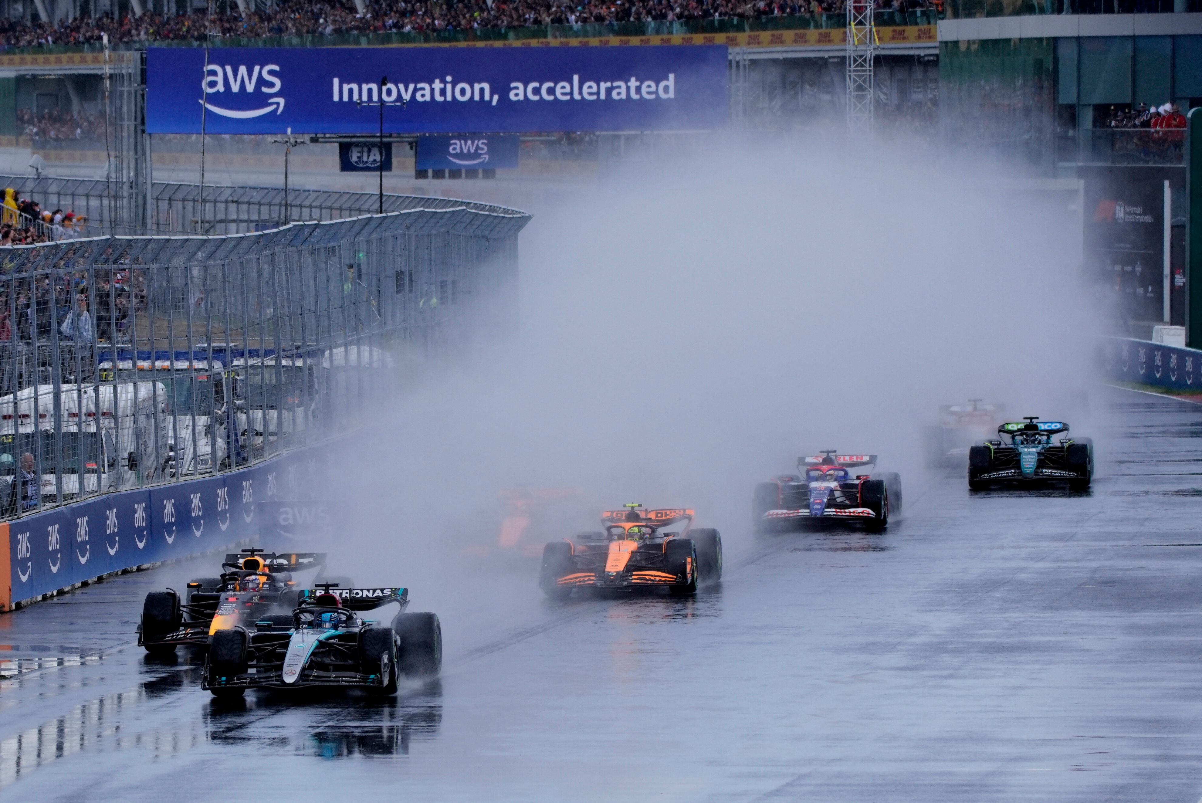 La Fórmula 1 implementa AWS tanto en la producción televisiva como en el diseño de elementos del campeonato (REUTERS/Mathieu Belanger)