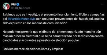 El PRI acusó a Morena