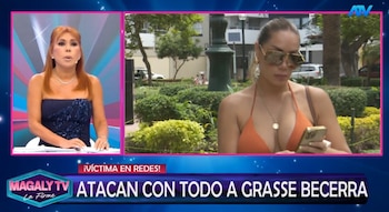 Escándalo digital: Grasse Becerra revela amenazas y niega filtración de contenido íntimo. Captura: Magaly Tv La Firme.