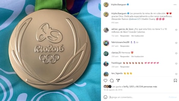 Cuando ganó la medalla de