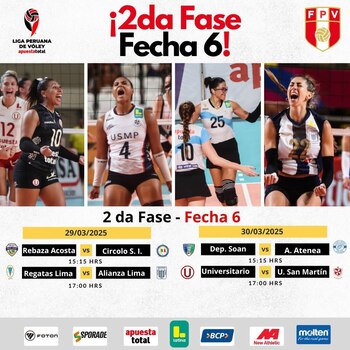 Programación de la fecha 6