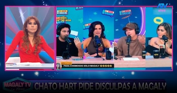Mario Hart reconoce que confundió a Magaly Medina con la polémica por su matrimonio con Korina Rivadeneira. Captura: Magaly TV La Firme.