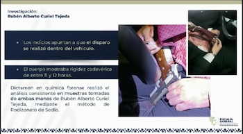 Arma localizada en el sitio de la muerte. Crédito: FGE Puebla
