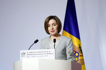 La presidenta de Moldavia, Maia
