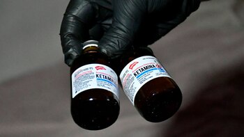 Frascos de ketamina incautados (Policía